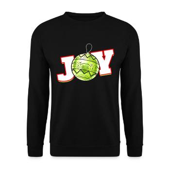 Joy For Christmas Ball For A Merry Christmas - Unisex Sweatshirt - black - Front - Alina (178cm) & Michal (187cm)