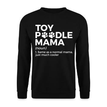 Cadeau de propriétaire de chien caniche - Sweat-shirt Unisexe - noir - Devant - Alina (178cm) & Michal (187cm)