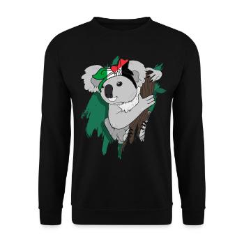 Palestine - Sweat-shirt Unisexe - noir - Devant - Alina (178cm) & Michal (187cm)