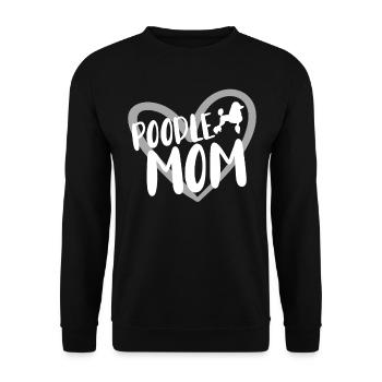 Cadeau pour propriétaire de chien caniche - Sweat-shirt Unisexe - noir - Devant - Alina (178cm) & Michal (187cm)