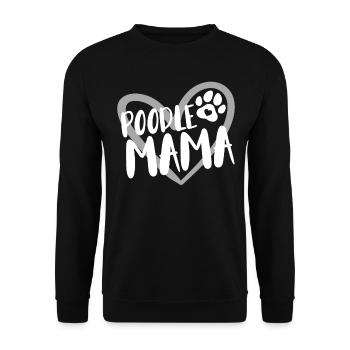 Cadeau pour propriétaire de chien caniche - Sweat-shirt Unisexe - noir - Devant - Alina (178cm) & Michal (187cm)