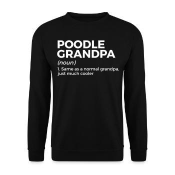 Cadeau de propriétaire de chien caniche - Sweat-shirt Unisexe - noir - Devant - Alina (178cm) & Michal (187cm)