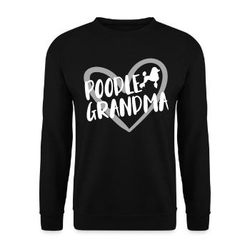 Cadeau pour propriétaire de chien caniche - Sweat-shirt Unisexe - noir - Devant - Alina (178cm) & Michal (187cm)