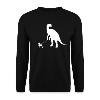 Cadeau pour propriétaire de chien caniche - Sweat-shirt Unisexe - noir - Devant - Alina (178cm) & Michal (187cm)