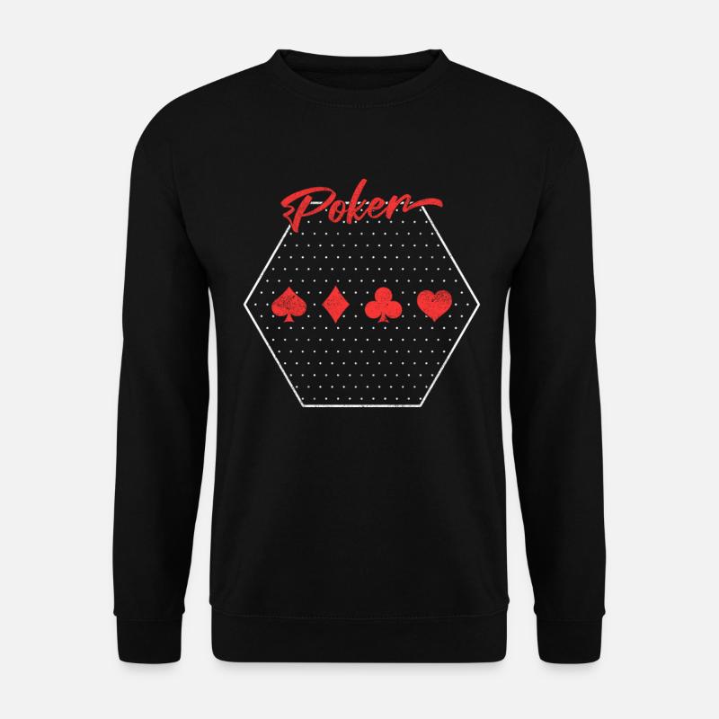 Poker - Unisex Pullover - Schwarz