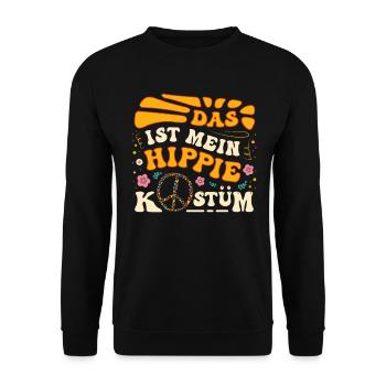 Hippie Peace Groovy Flowerpower Boho Woodstock - Sweat-shirt Unisexe - noir - Devant - Alina (178cm) & Michal (187cm)