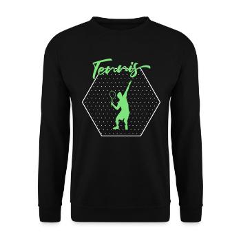 Tennis - Sweat-shirt Unisexe - noir - Devant - Alina (178cm) & Michal (187cm)