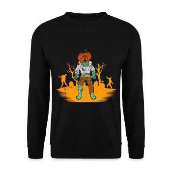 Halloween Gift Killer Skeleton Killer Horreur - Sweat-shirt Unisexe - noir - Devant - Alina (178cm) & Michal (187cm)