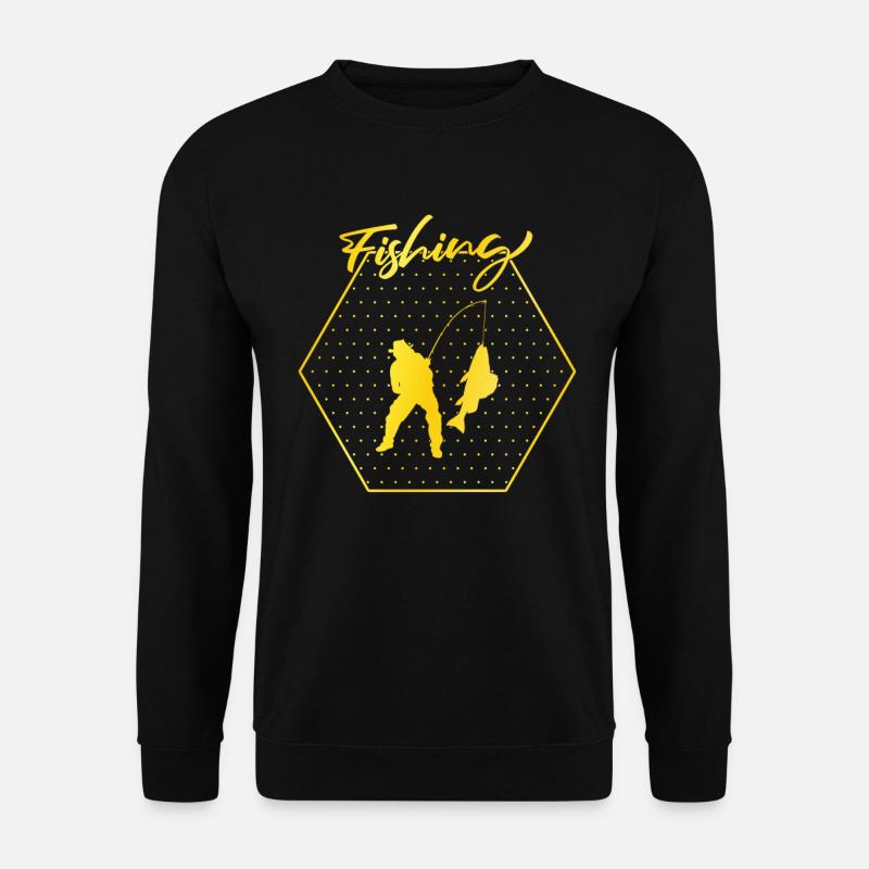 Angeln - Unisex Pullover - Schwarz