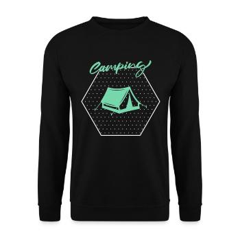 Camp - Sweat-shirt Unisexe - noir - Devant - Alina (178cm) & Michal (187cm)