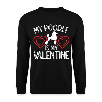 Poodle Dog Owner Gift - Unisex Sweatshirt - black - Front - Alina (178cm) & Michal (187cm)