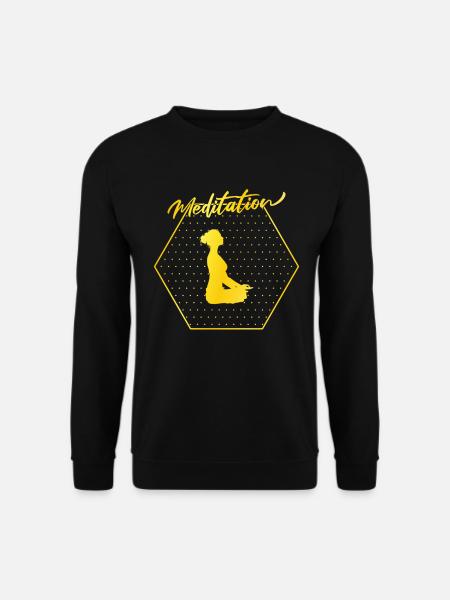 Méditation - Sweat-shirt Unisexe - noir