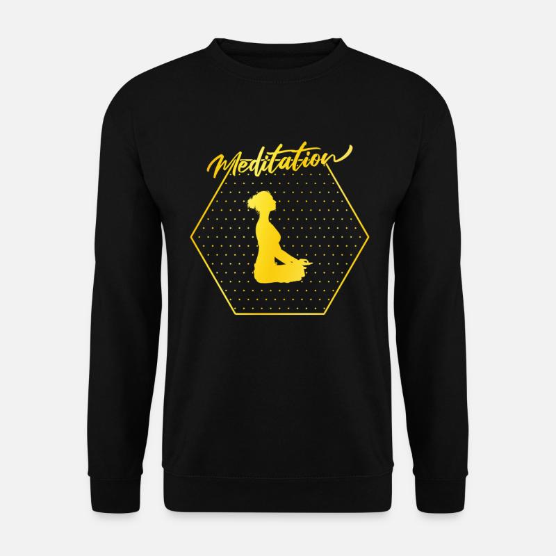 Meditation - Unisex Pullover - Schwarz