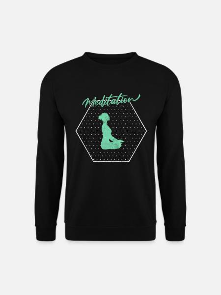 Meditation - Unisex Sweatshirt - black