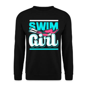 Filles de natation - Sweat-shirt Unisexe - noir - Devant - Alina (178cm) & Michal (187cm)