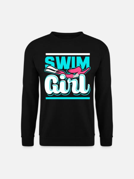 Filles de natation - Sweat-shirt Unisexe - noir