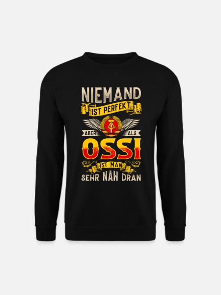 Ossi Geschenk Ostdeutschland NVA Germania Osten - Unisex Pullover - Schwarz
