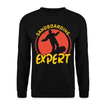 Sanboarding Expert Boardsport Sand Sand Dune Sandb - Unisex Sweatshirt - black - Front - Alina (178cm) & Michal (187cm)