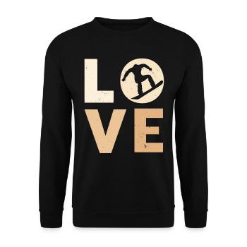 Sandboard Love Boardsport Sand Dune Sandboarding - Unisex Sweatshirt - black - Front - Alina (178cm) & Michal (187cm)