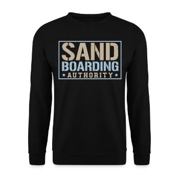 Sanboarding Authority Boardsport Sandboarding - Unisex Sweatshirt - black - Front - Alina (178cm) & Michal (187cm)