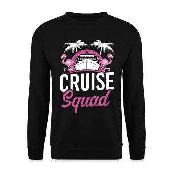 Cruise Ship Vacation Girl Friends - Unisex Sweatshirt - black - Front - Alina (178cm) & Michal (187cm)