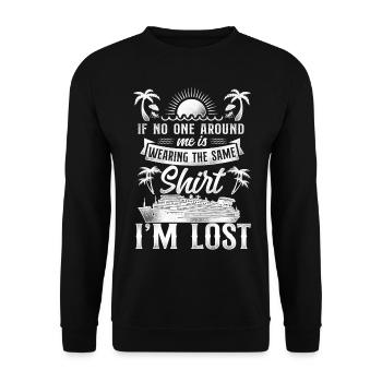 Cruise Ship Vacation Friends - Unisex Sweatshirt - black - Front - Alina (178cm) & Michal (187cm)