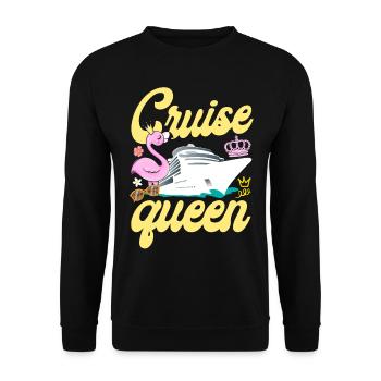 Cruise Ship Vacation Girl Cruise - Unisex Pullover - Schwarz - Vorne - Alina (178cm) & Michal (187cm)
