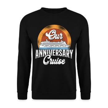 Croisière Vacances Mari Femme - Sweat-shirt Unisexe - noir - Devant - Alina (178cm) & Michal (187cm)