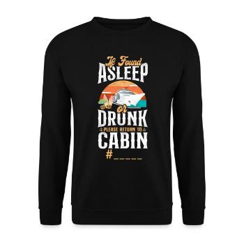 Cruise Ship Vacation Friends - Unisex Pullover - Schwarz - Vorne - Alina (178cm) & Michal (187cm)