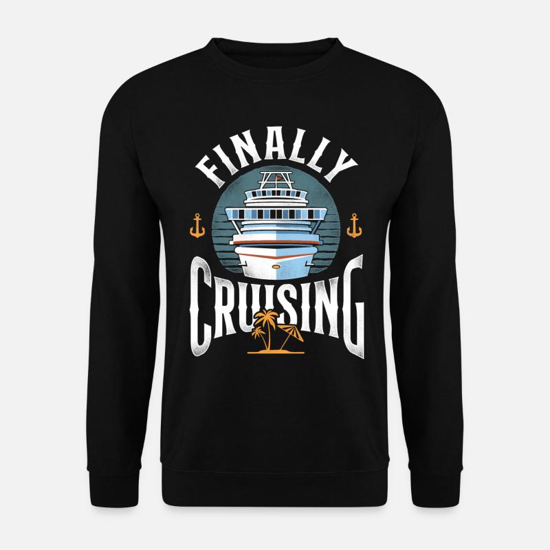 Cruise Ship Vacation Finally - Unisex Sweatshirt - black