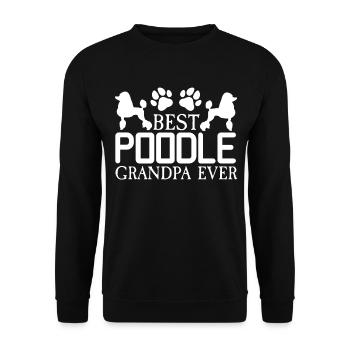 Cadeau pour propriétaire de chien caniche - Sweat-shirt Unisexe - noir - Devant - Alina (178cm) & Michal (187cm)