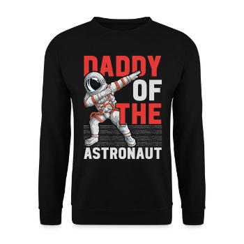 Fête d’anniversaire du père de l’astronaute Bday - Sweat-shirt Unisexe - noir - Devant - Alina (178cm) & Michal (187cm)