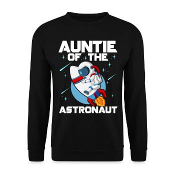 Fête d’anniversaire de la tante de l’astronaute Bday - Sweat-shirt Unisexe - noir - Devant - Alina (178cm) & Michal (187cm)