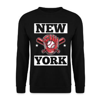 New York États-Unis Amérique New York Empire Stater - Sweat-shirt Unisexe - noir - Devant - Alina (178cm) & Michal (187cm)