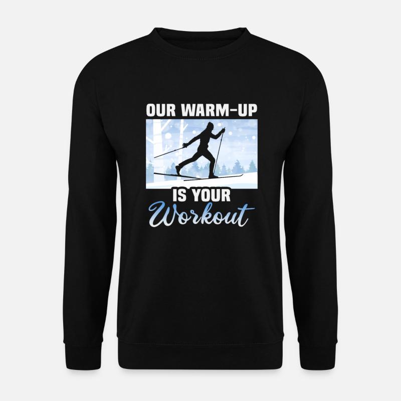 Langläufer Biathlon Skilangläufer - Unisex Pullover - Schwarz