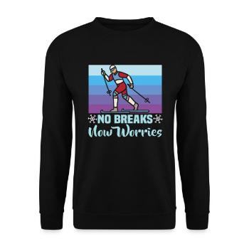Skieurs de fond biathlon de fond - Sweat-shirt Unisexe - noir - Devant - Alina (178cm) & Michal (187cm)