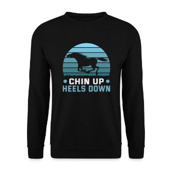 Design équestre et équestre pour les amoureux des chevaux - Sweat-shirt Unisexe - noir - Devant - Alina (178cm) & Michal (187cm)