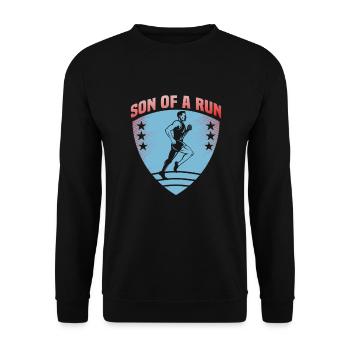 Running Marathon Runner Running - Sweat-shirt Unisexe - noir - Devant - Alina (178cm) & Michal (187cm)