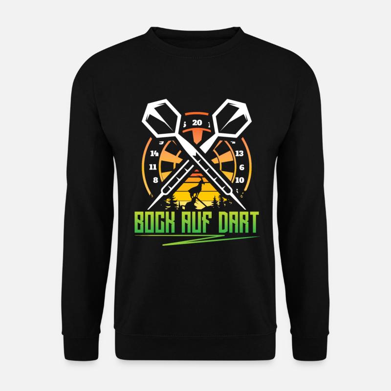 Bock auf Dart - Unisex Pullover - Schwarz
