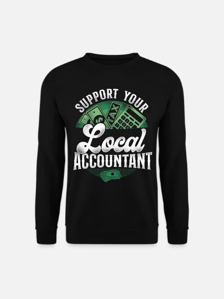 Accountant Bookkeeper Accounting - Unisex Pullover - Schwarz