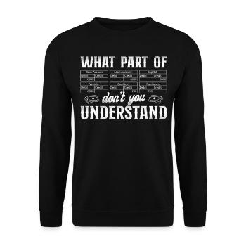 Comptable Teneur de livres Comptabilité - Sweat-shirt Unisexe - noir - Devant - Alina (178cm) & Michal (187cm)