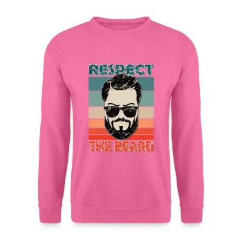 3 Tage Bart | Hip | Oberlippenbart | Holzfäller - Unisex Pullover - Pink - Vorne