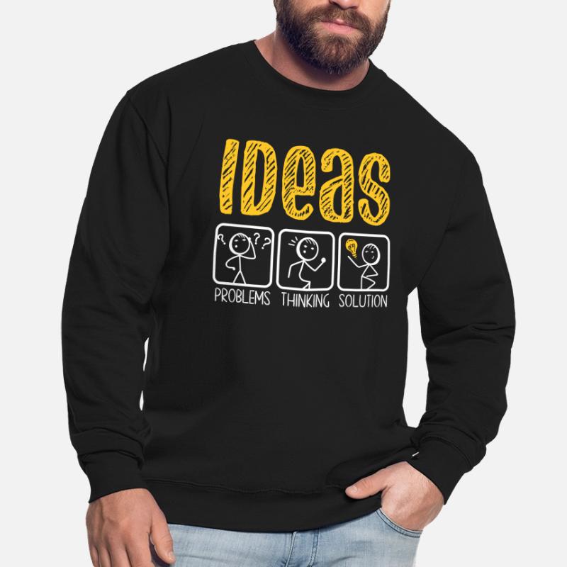 Problem Thinking Stick Figure Solution Thinker Unisex Sweatshirt