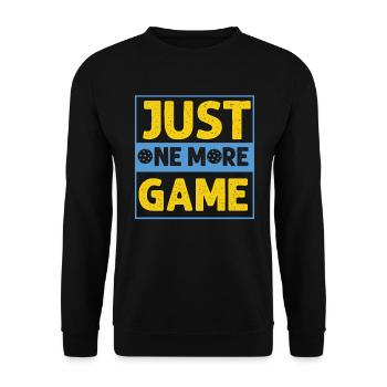 Just One More Game Funny Pickleball - Unisex Sweatshirt - black - Front - Alina (178cm) & Michal (187cm)