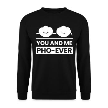 You And Me Pho Ever Vietnamese Pho Soup - Unisex Pullover - Schwarz - Vorne - Alina (178cm) & Michal (187cm)