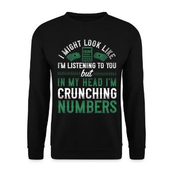 Accountant Bookkeeper Accounting - Unisex Pullover - Schwarz - Vorne - Alina (178cm) & Michal (187cm)