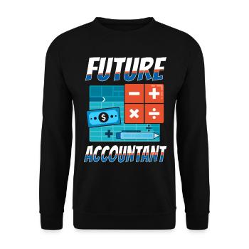 Comptable Comptable Comptable Comptabilité - Sweat-shirt Unisexe - noir - Devant - Alina (178cm) & Michal (187cm)