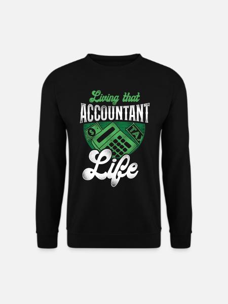 Accountant Bookkeeper Accounting - Unisex Pullover - Schwarz