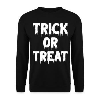 Astuce d’idées d’Halloween ou fête d’Halloween aigre - Sweat-shirt Unisexe - noir - Devant - Alina (178cm) & Michal (187cm)
