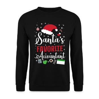 Accountant Bookkeeper Accounting - Unisex Sweatshirt - black - Front - Alina (178cm) & Michal (187cm)